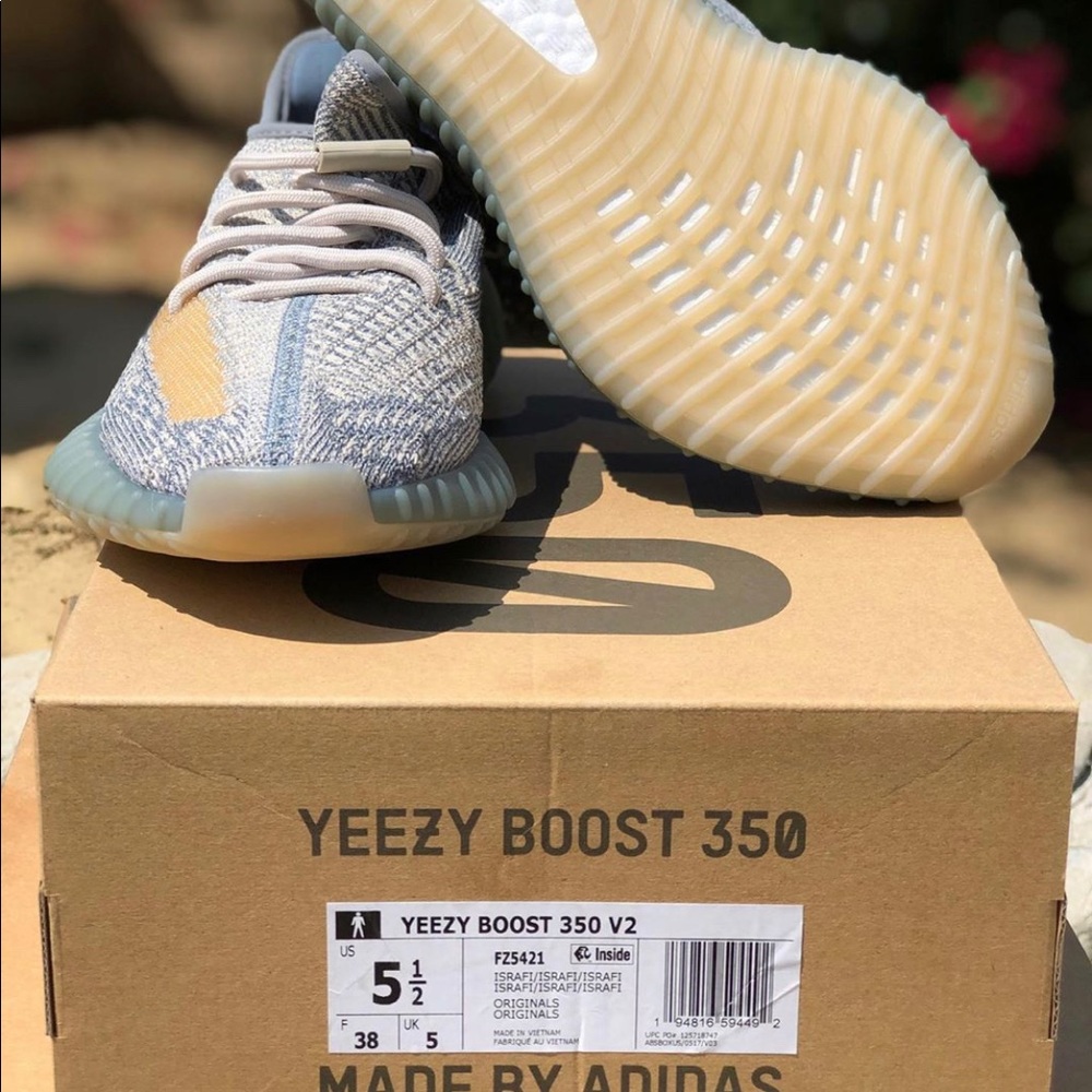 NEW Sz 5.5M/7.5W Adidas ISRAFIL Yeezy boost 350 v2 - Picture 2 of 4